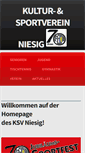 Mobile Screenshot of ksv-niesig.de